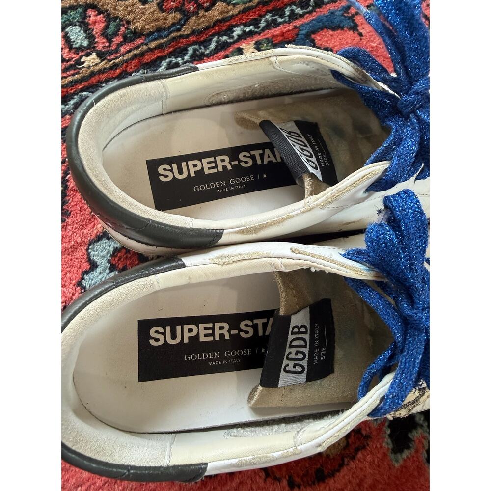 Golden Goose Superstar Athletic Skateboard 38 Womens 7.5 Blue gray sneakers - Picture 6 of 9